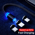 Magnetic Data Cable, Three In One charger